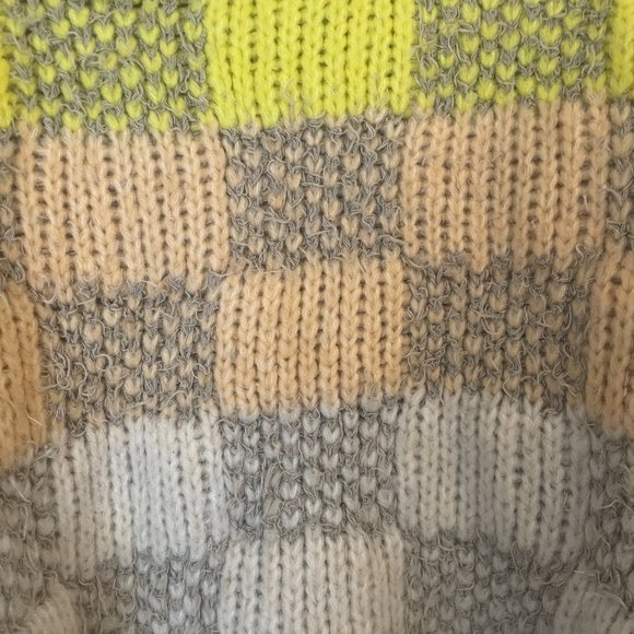 Free People Check Me Out Pullover Sweater Size Small Bright Colourful - Picture 6 of 16